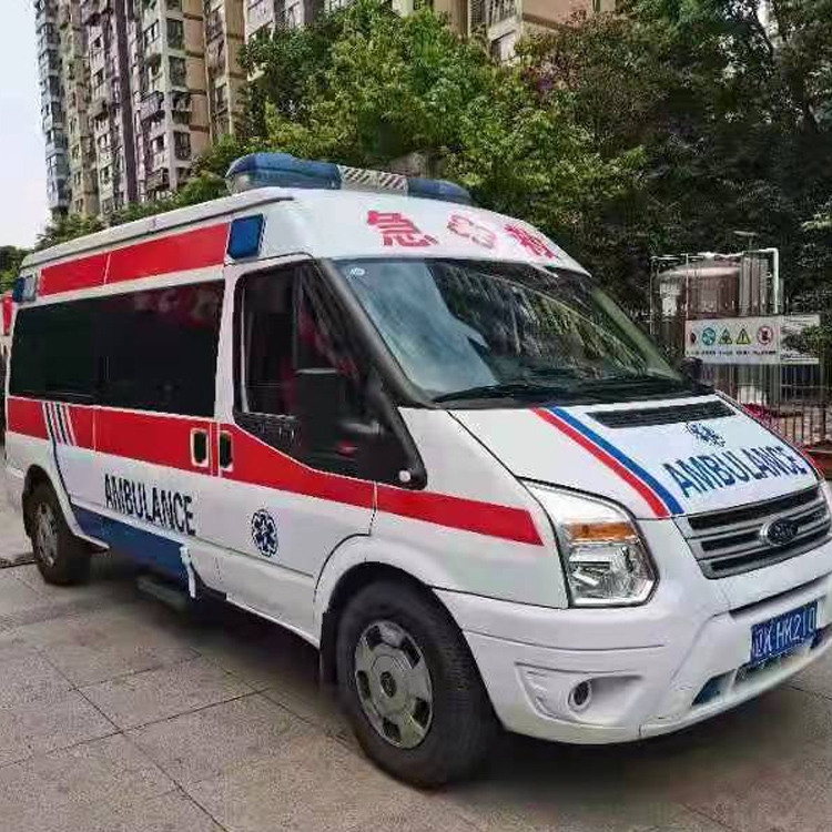 排浦镇长途救护车护送病人返乡